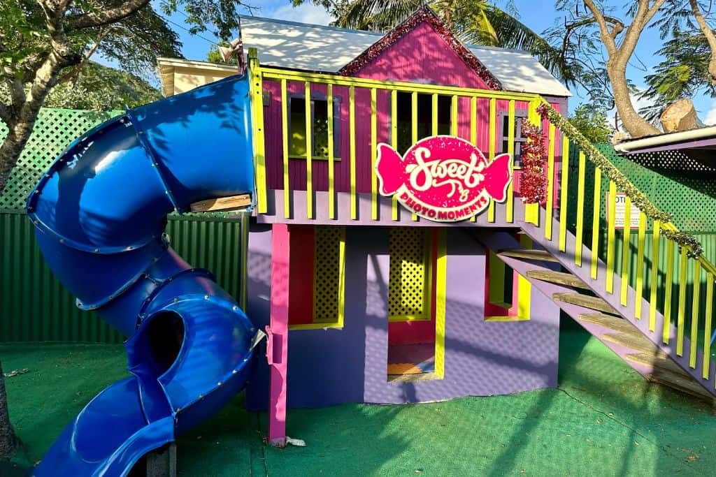 A children's playarea at Sweet T's in Antigua